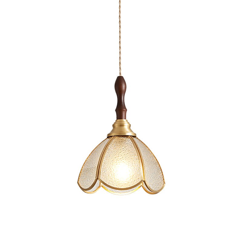 Floraner Suspension Lampe en Laiton et Verre
