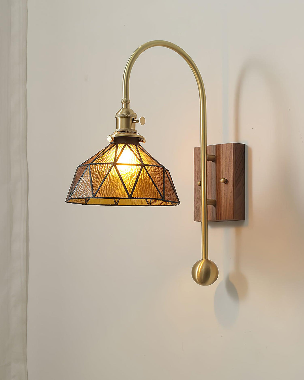 Vorelle Vintage Stained Wall Light-Neutral Decor