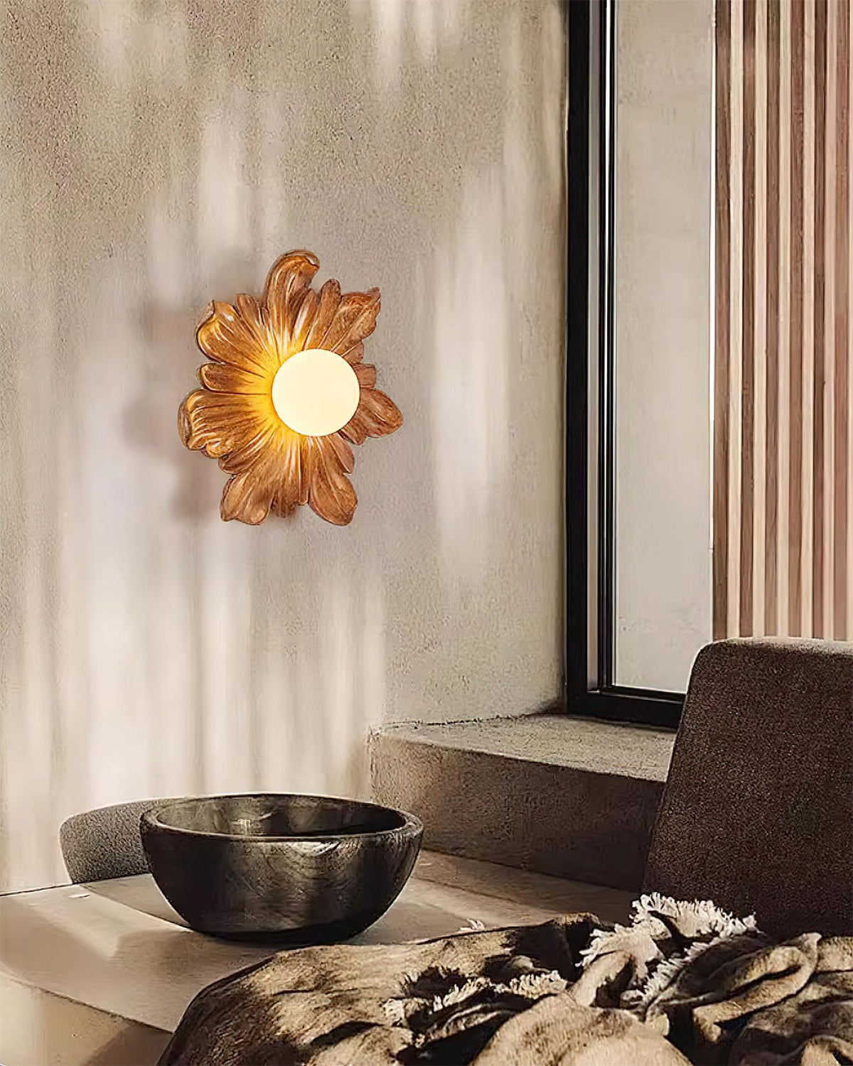 Tina Flower Wall Lamp-Neutral Decor