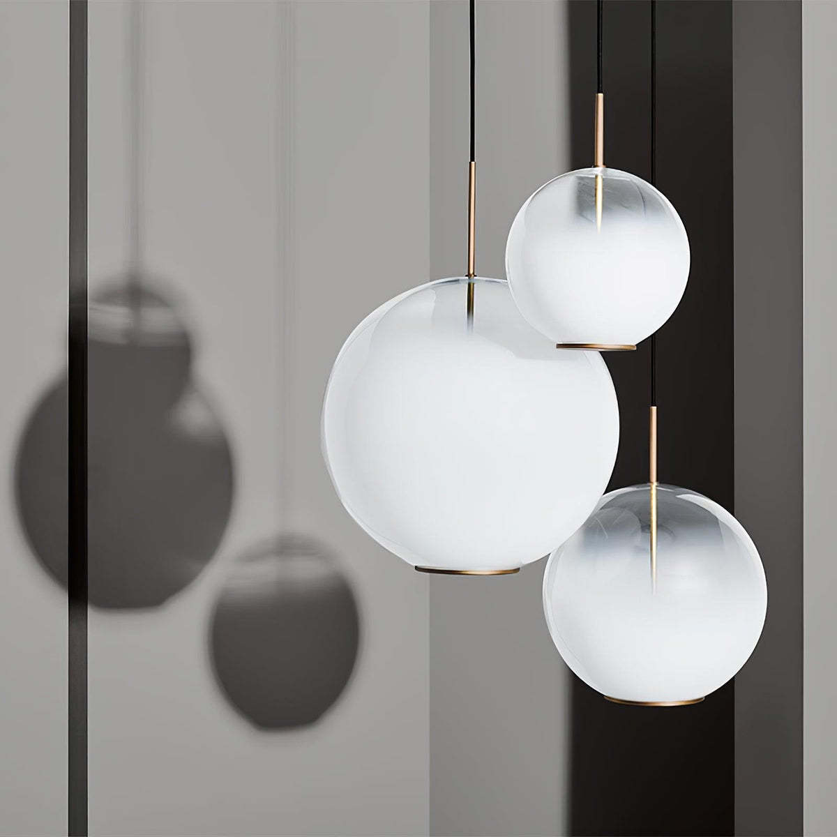 Rivella Suspension en Verre Gris Fumé