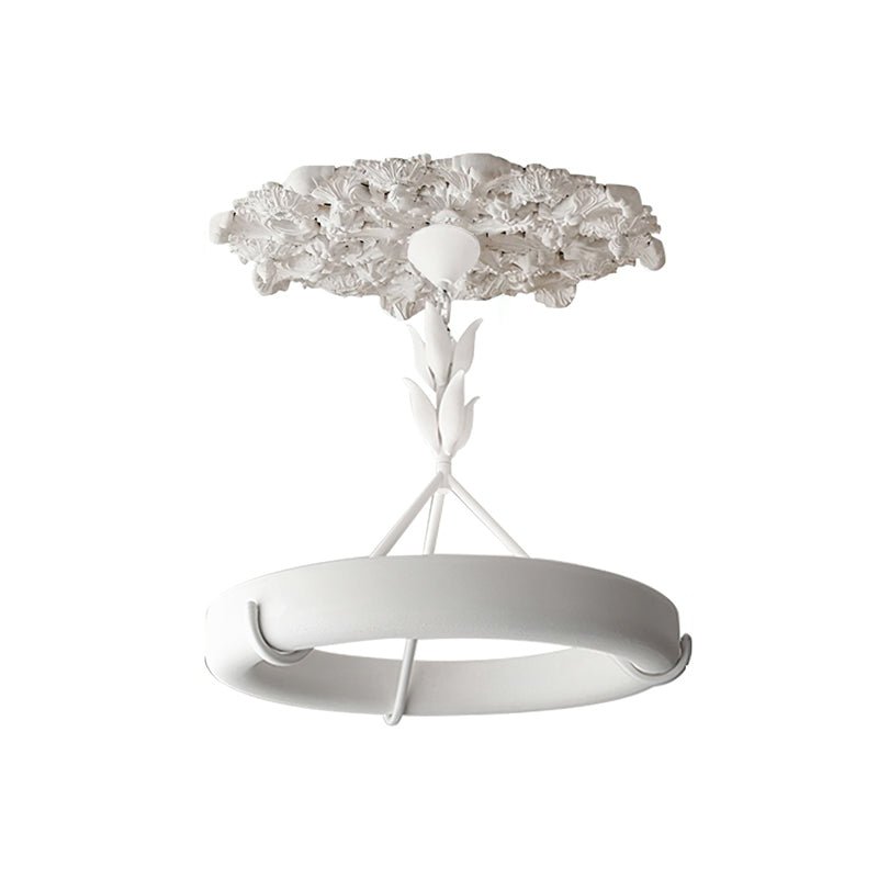 Tinsley Plaster Chandelier-Neutral Decor