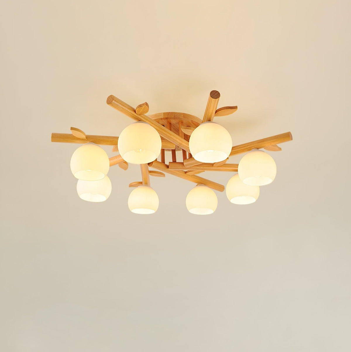 Willow Wood Minimalist Ceiling Light-Neutral Decor