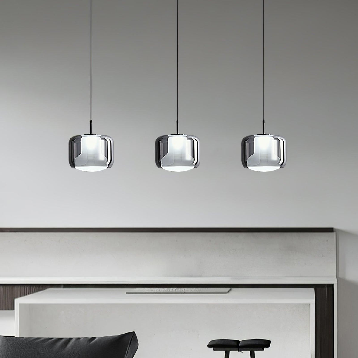 Vella Suspension Lampe en Verre Moderne