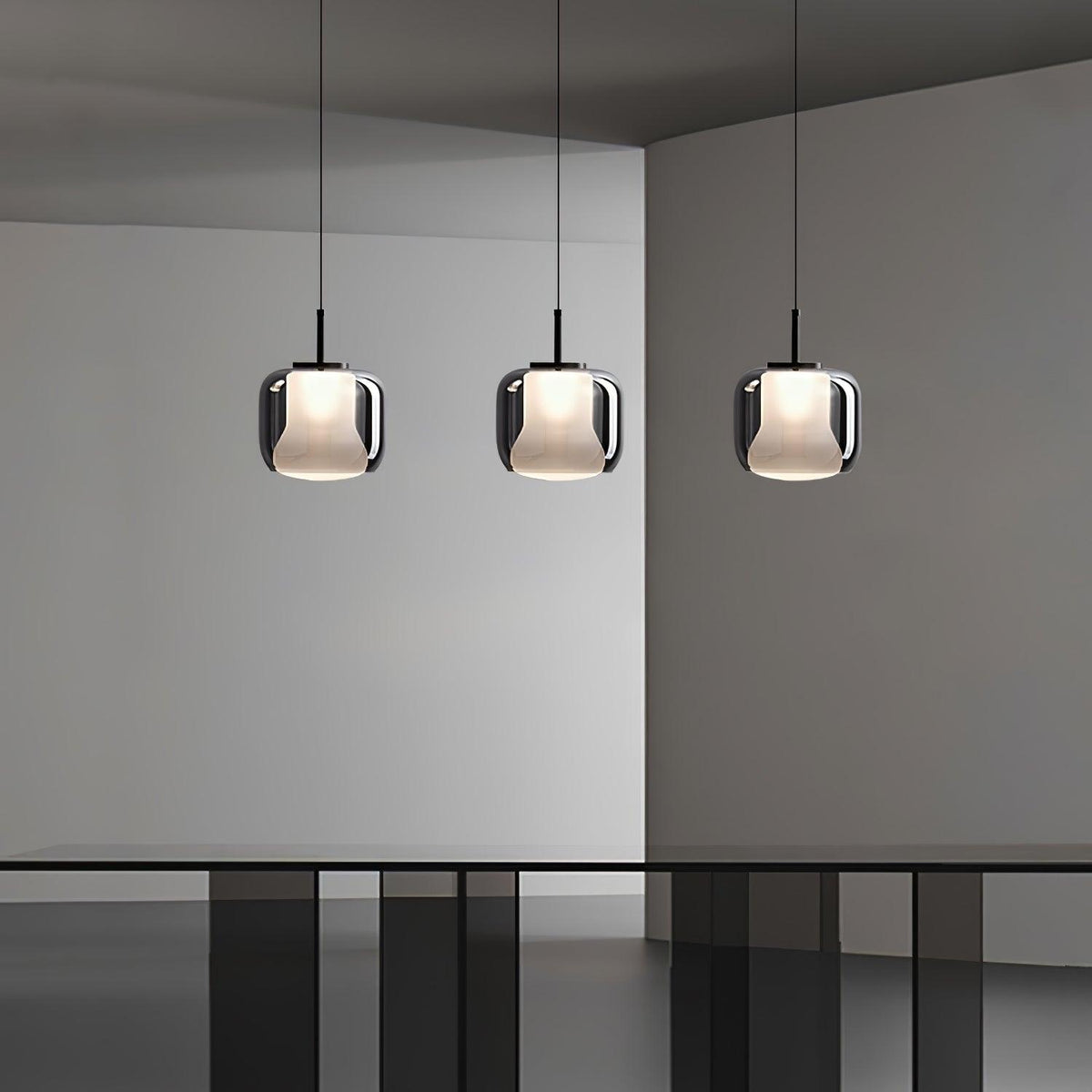 Vella Suspension Lampe en Verre Moderne
