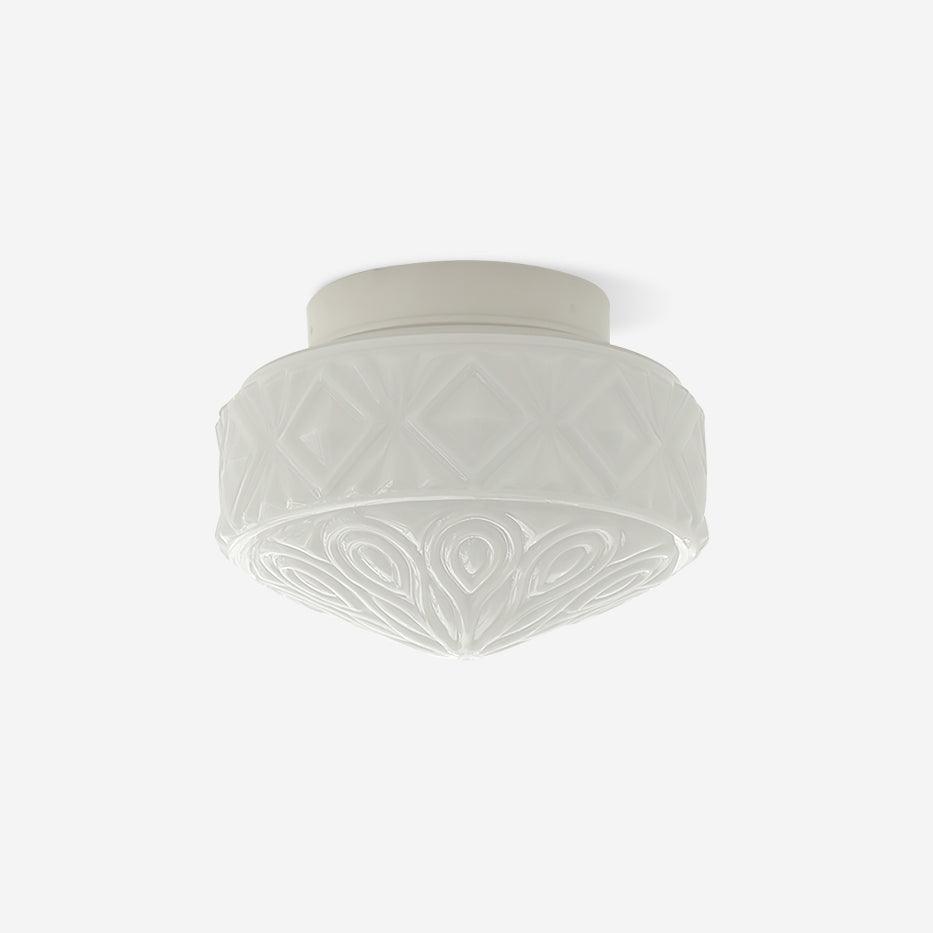 Evale Frosted Glass Flush Mount Ceiling Light-Neutral Decor