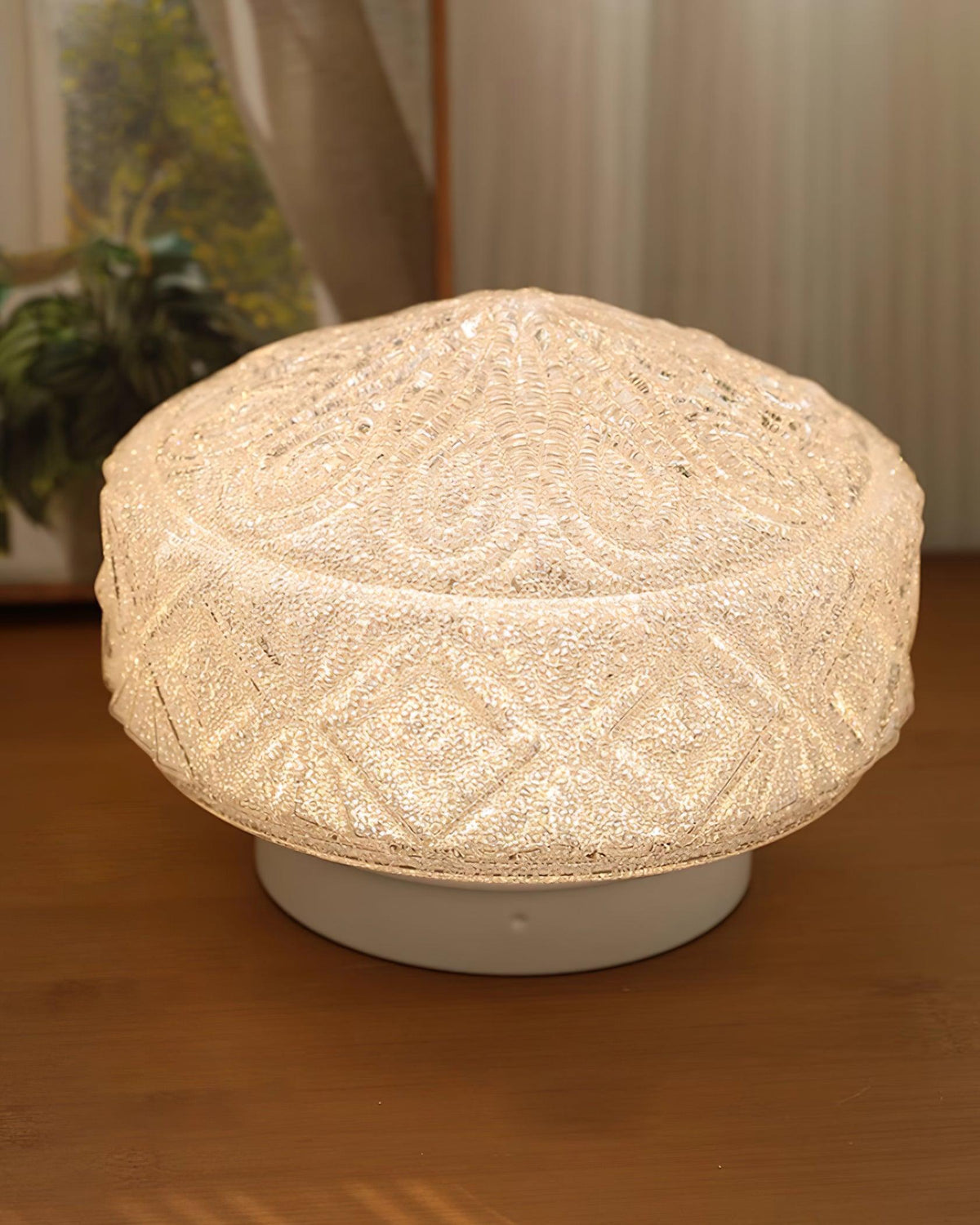 Evale Frosted Glass Flush Mount Ceiling Light-Neutral Decor