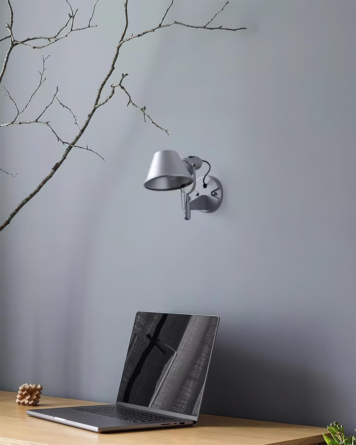 Wall Lamp Metal Body Conical Shade Adjustable Modern Minimalist-Neutral Decor