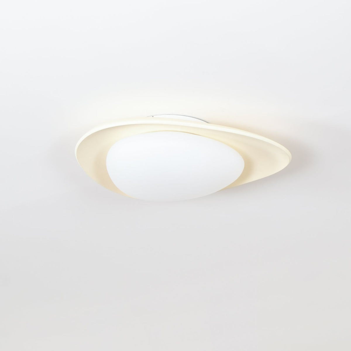 Blex Plafonnier Vert & Beige en Forme de Galet