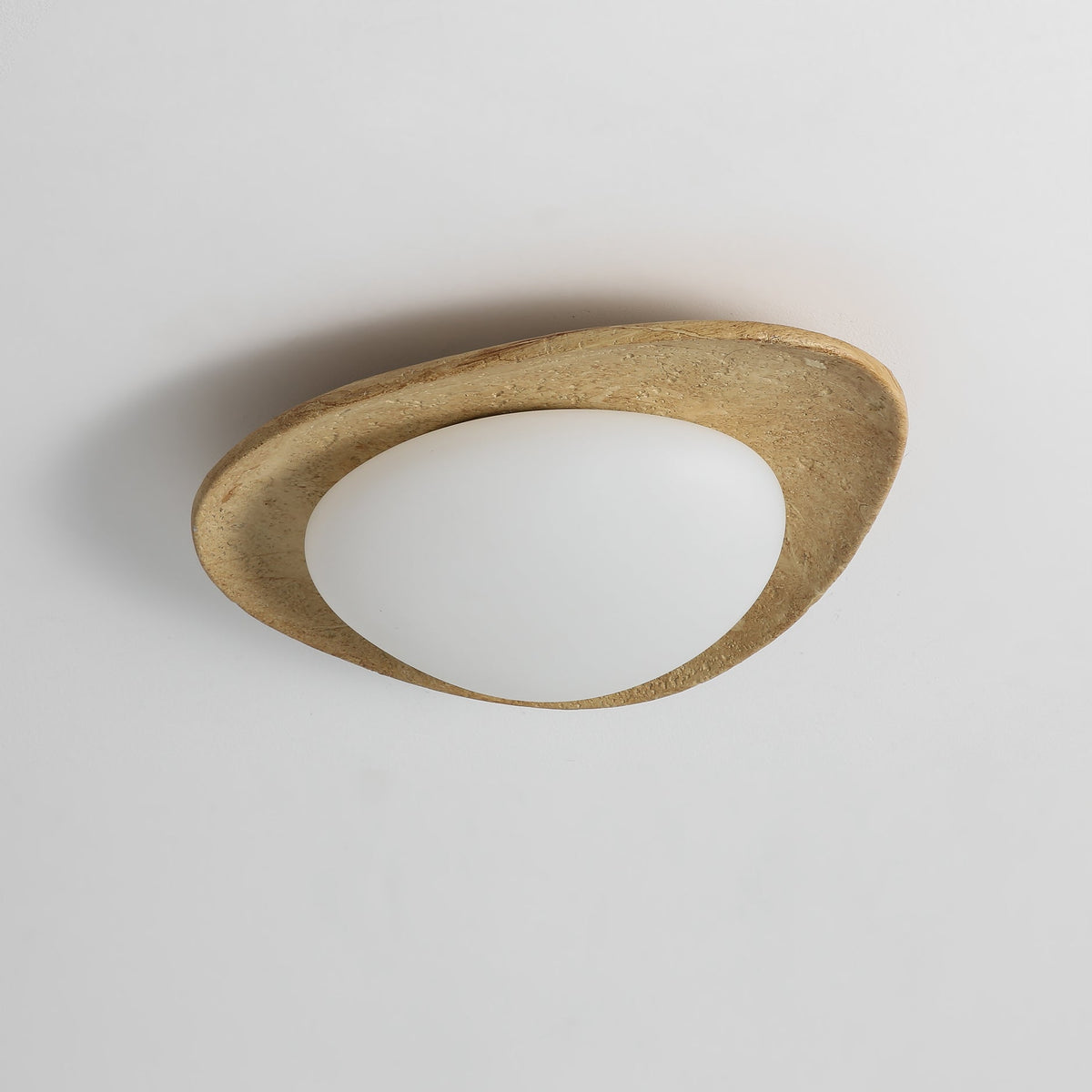 The light turned off, showcasing its sculptural quality.