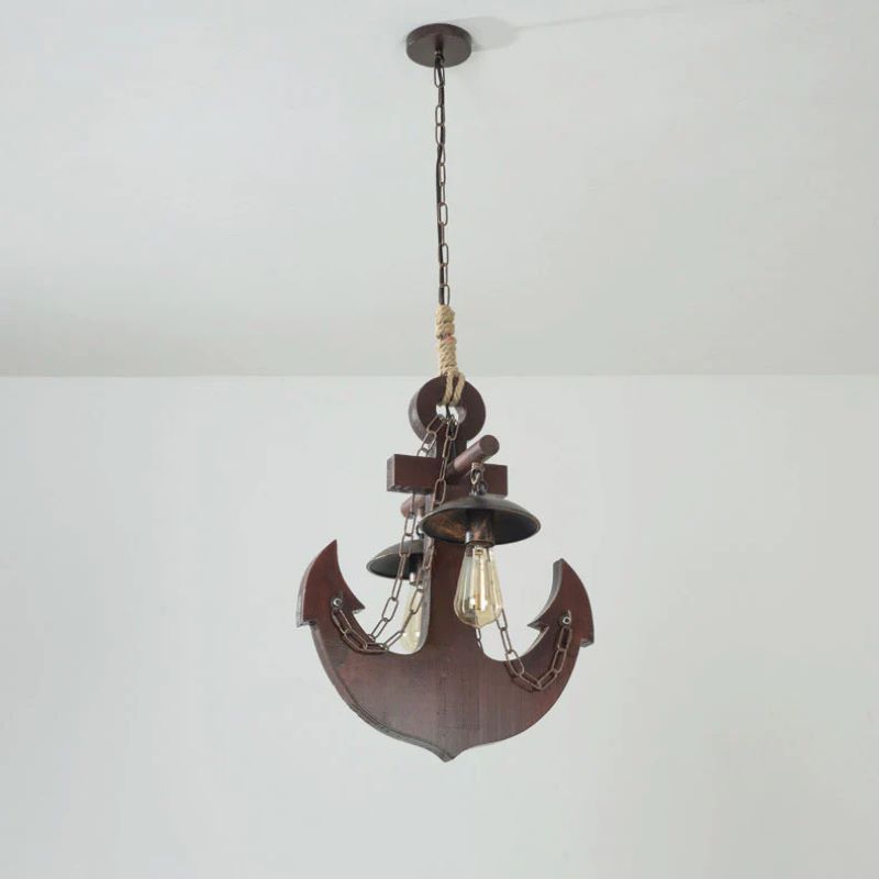 Epoch Rétro LED Suspension Bois Métal Verre Salon/Salle À Manger
