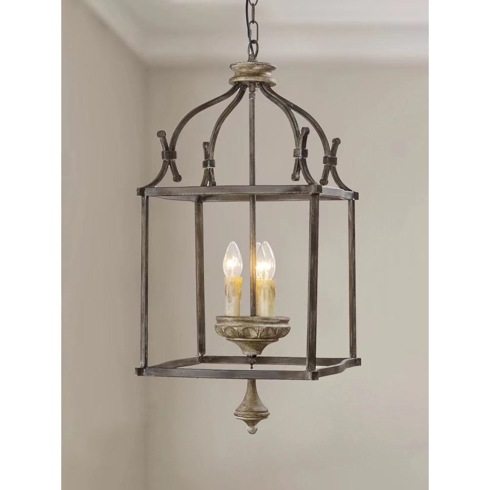 Lirexon Traditionnel Volière Sculpté à la Main Bois Lustre-Cielum