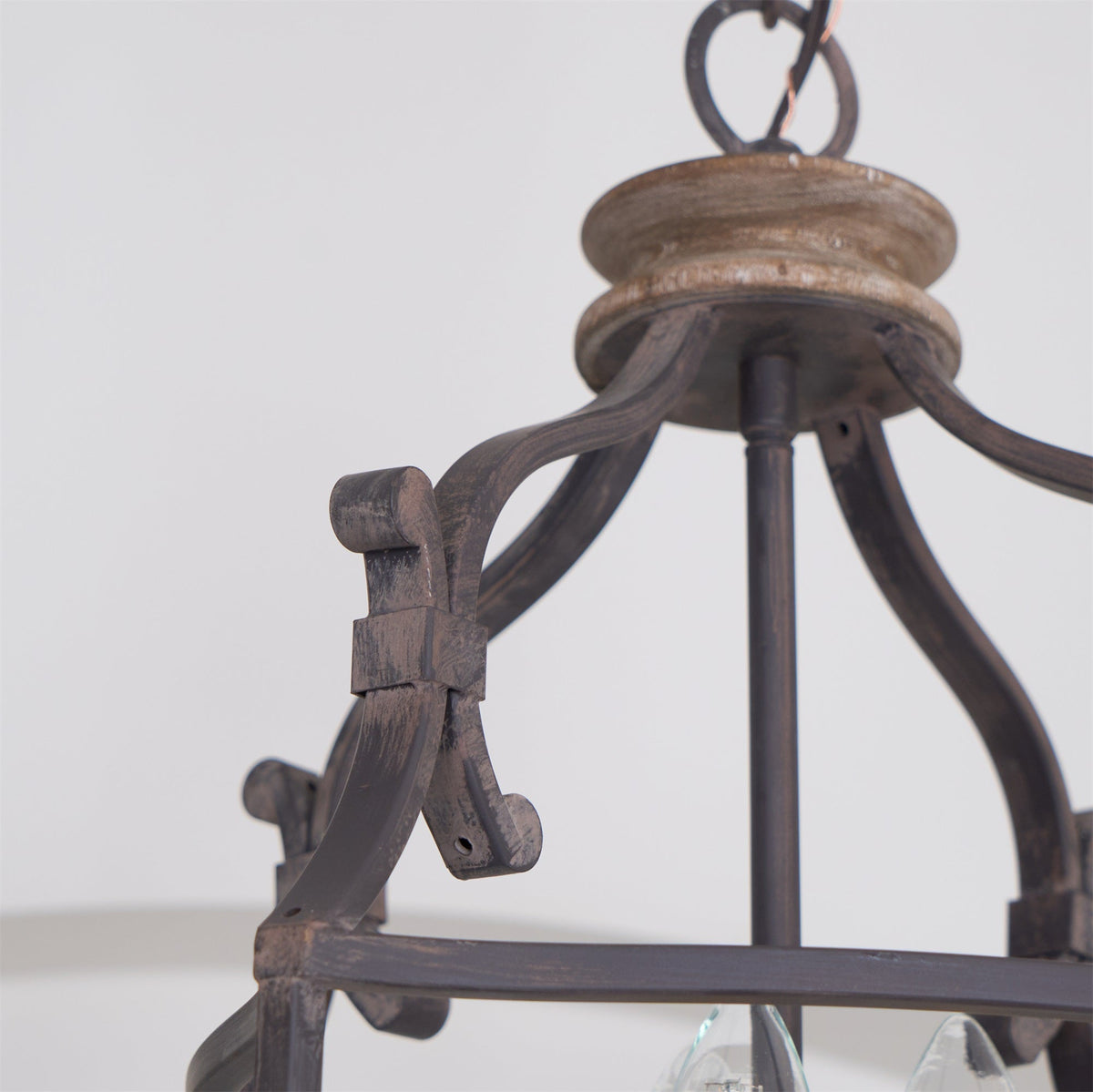 Lirexon Traditionnel Volière Sculpté à la Main Bois Lustre-Cielum