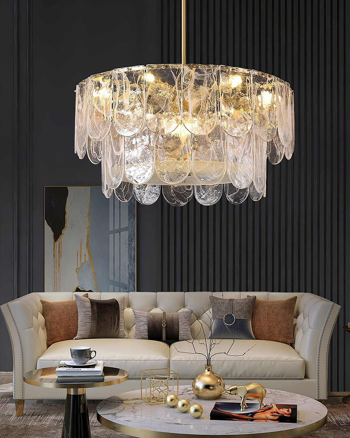 Brinenna Lustre Verre Classique Traditionnel