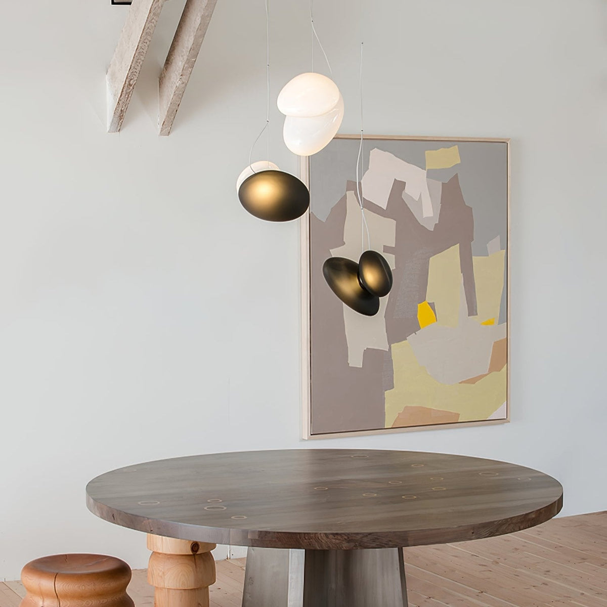 Eclipse Suspension en Verre Givré