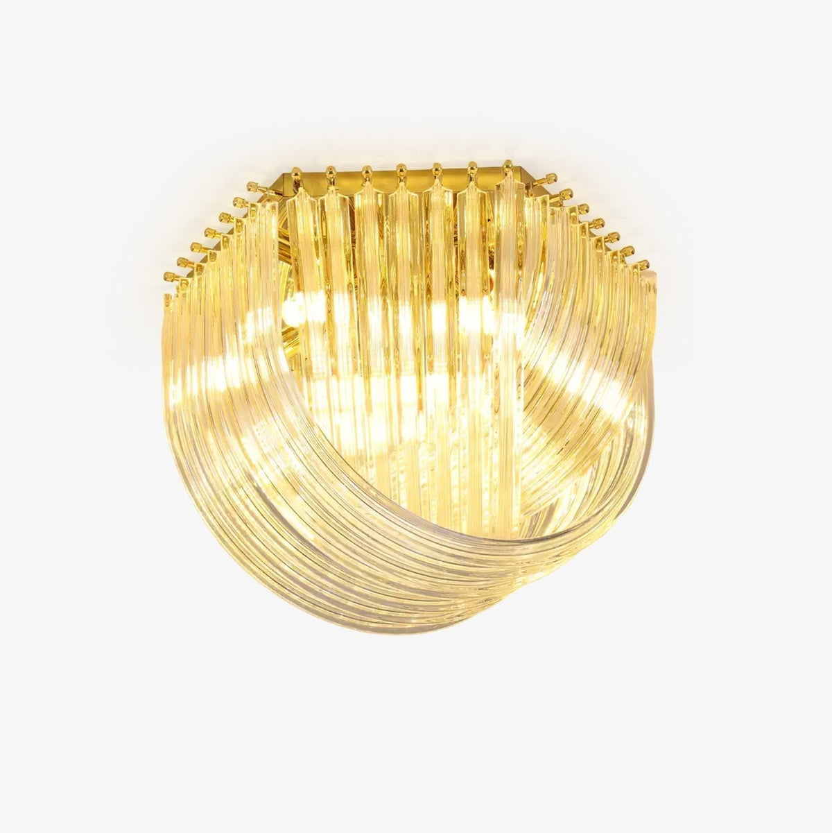 Ilviane Lampe de Plafond en Verre Luxe