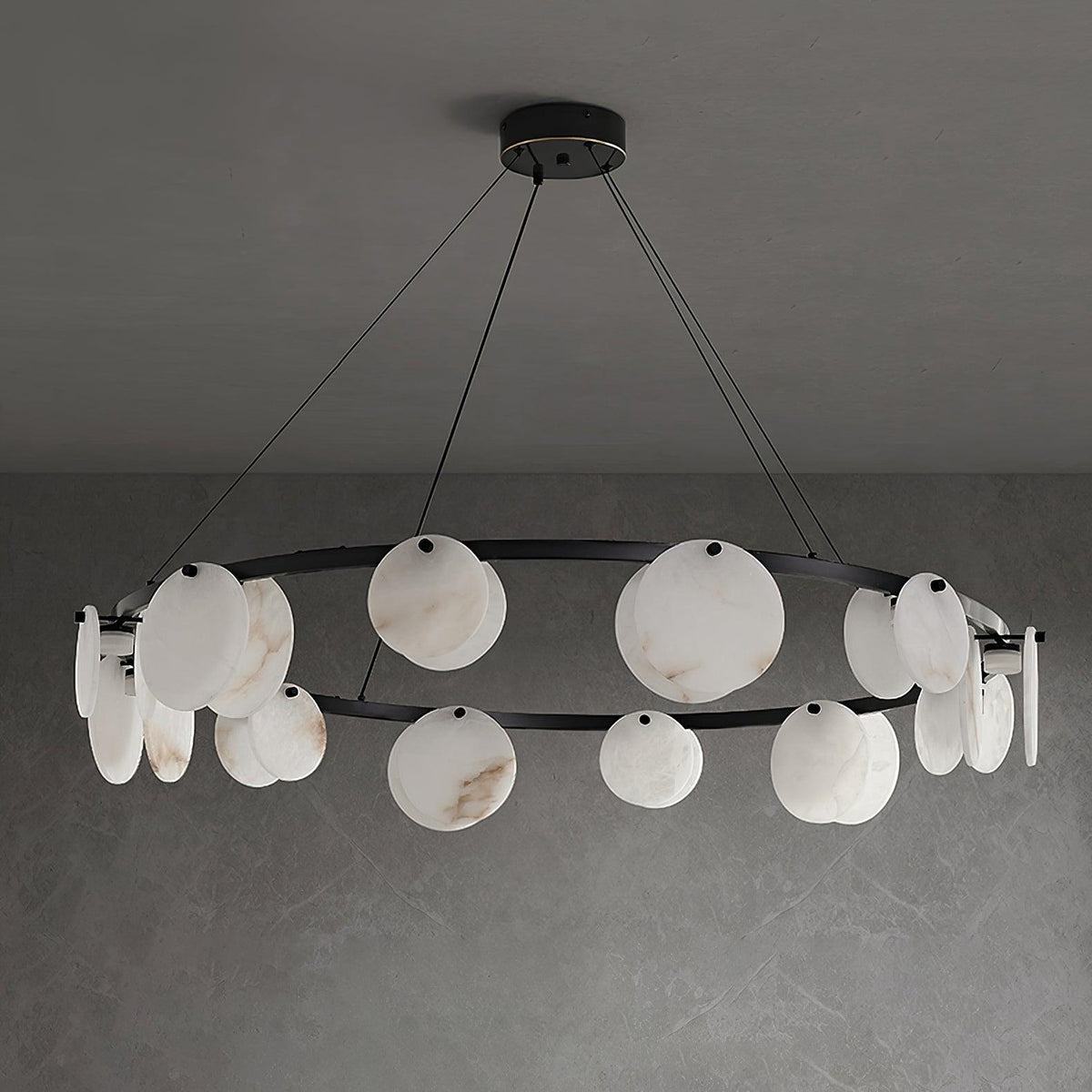 Olveneth Lustre Moderne en Albâtre