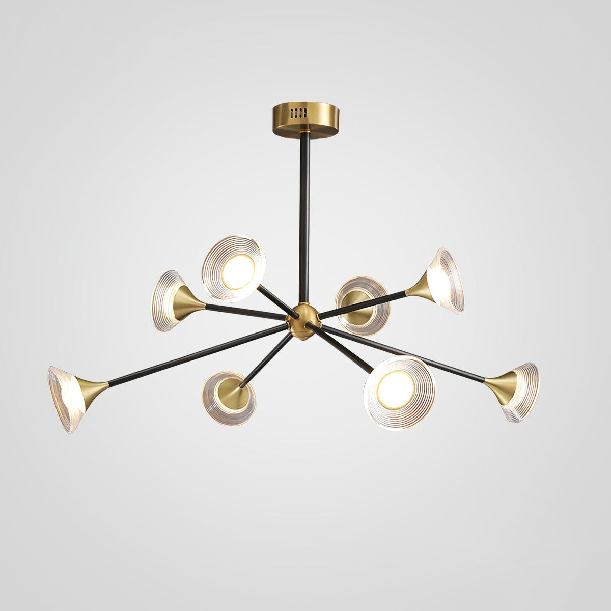 Myzoraris Mid Century Moderne Verre Lustre