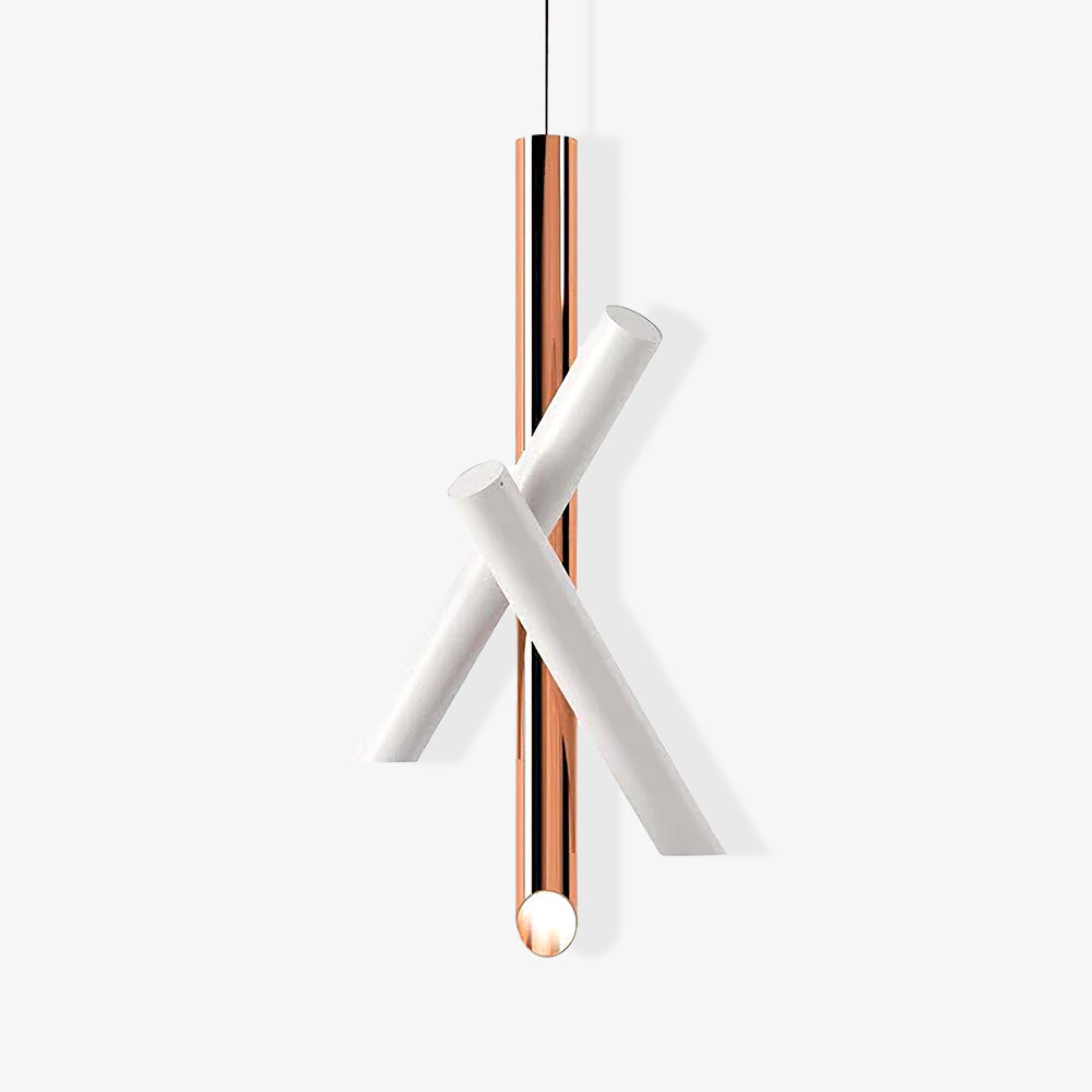 Sorenelle Lampe suspendue tubes aluminium minimaliste