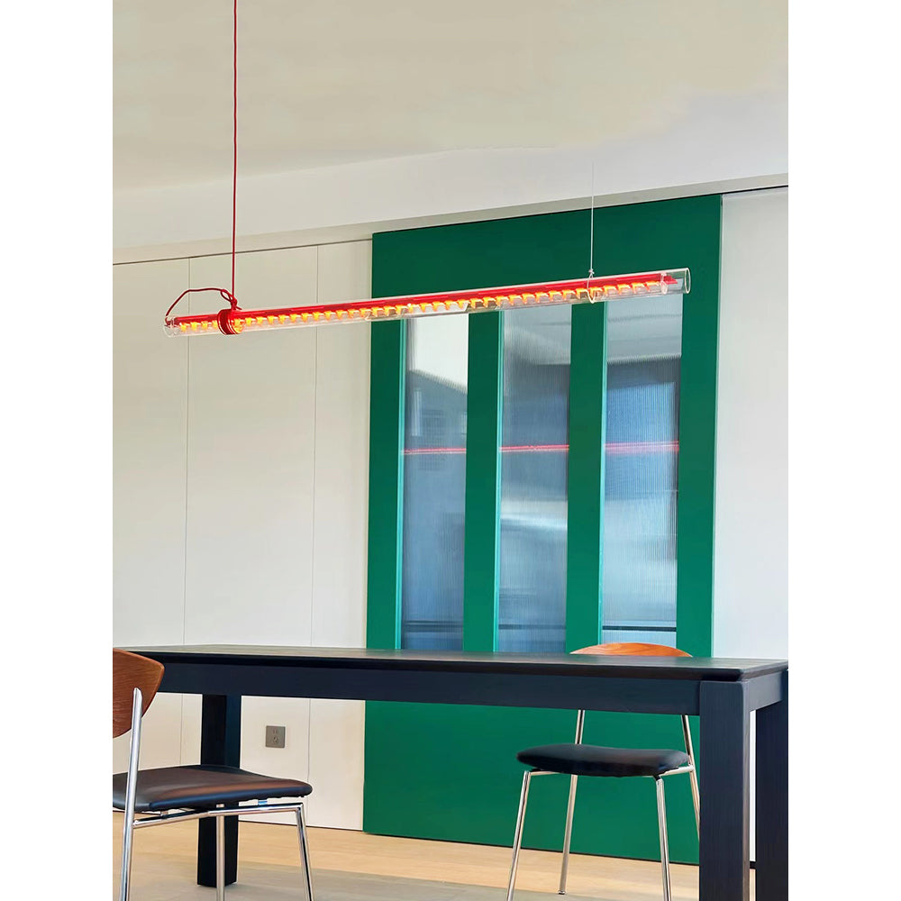 Eronexx Moderne Minimalisme Linéaire LED Verre Lumière Suspension-Cielum