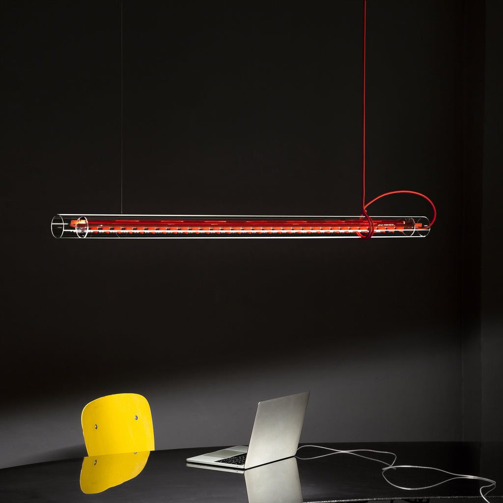 Eronexx Moderne Minimalisme Linéaire LED Verre Lumière Suspension-Cielum