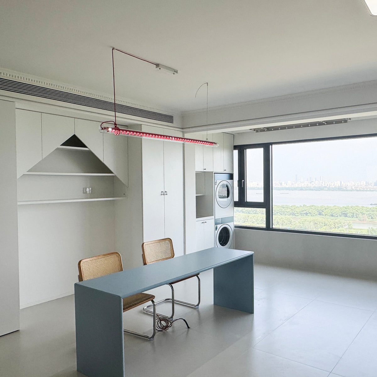 Eronexx Moderne Minimalisme Linéaire LED Verre Lumière Suspension-Cielum