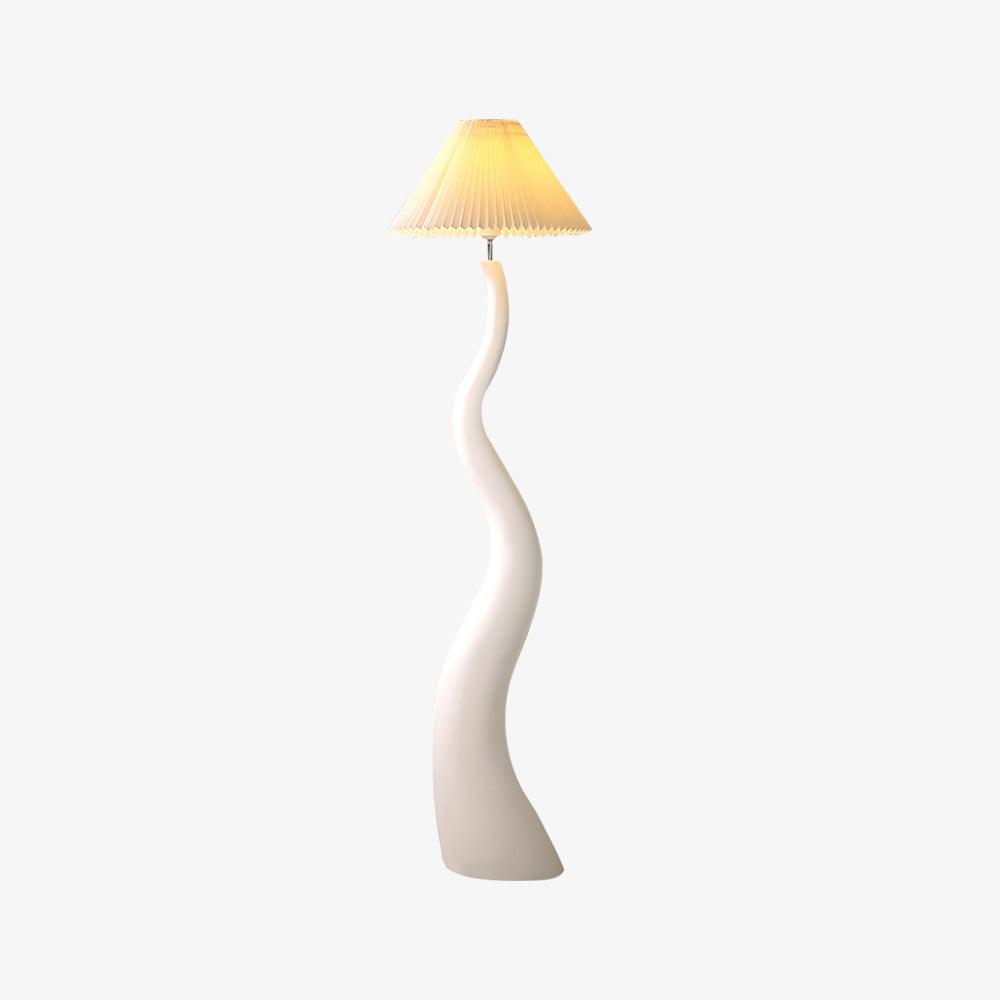 Bexyn Lampadaire en Résine Et Tissu