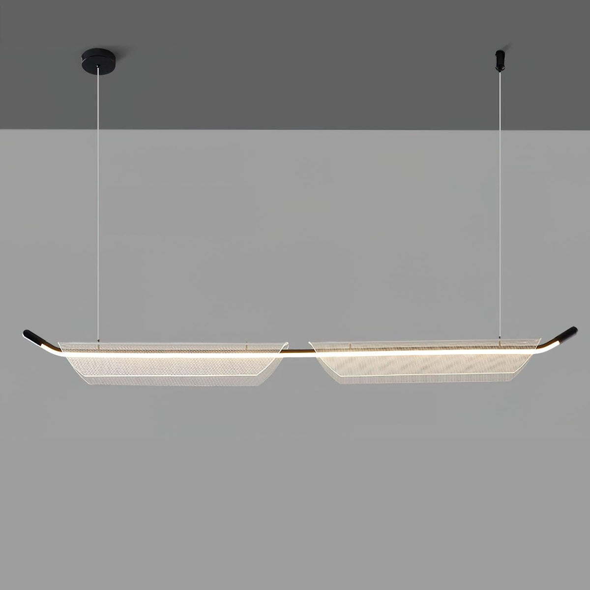 Vire Suspension Lampe Minimaliste en Acrylique
