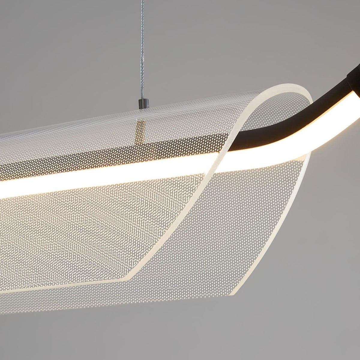 Vire Suspension Lampe Minimaliste en Acrylique