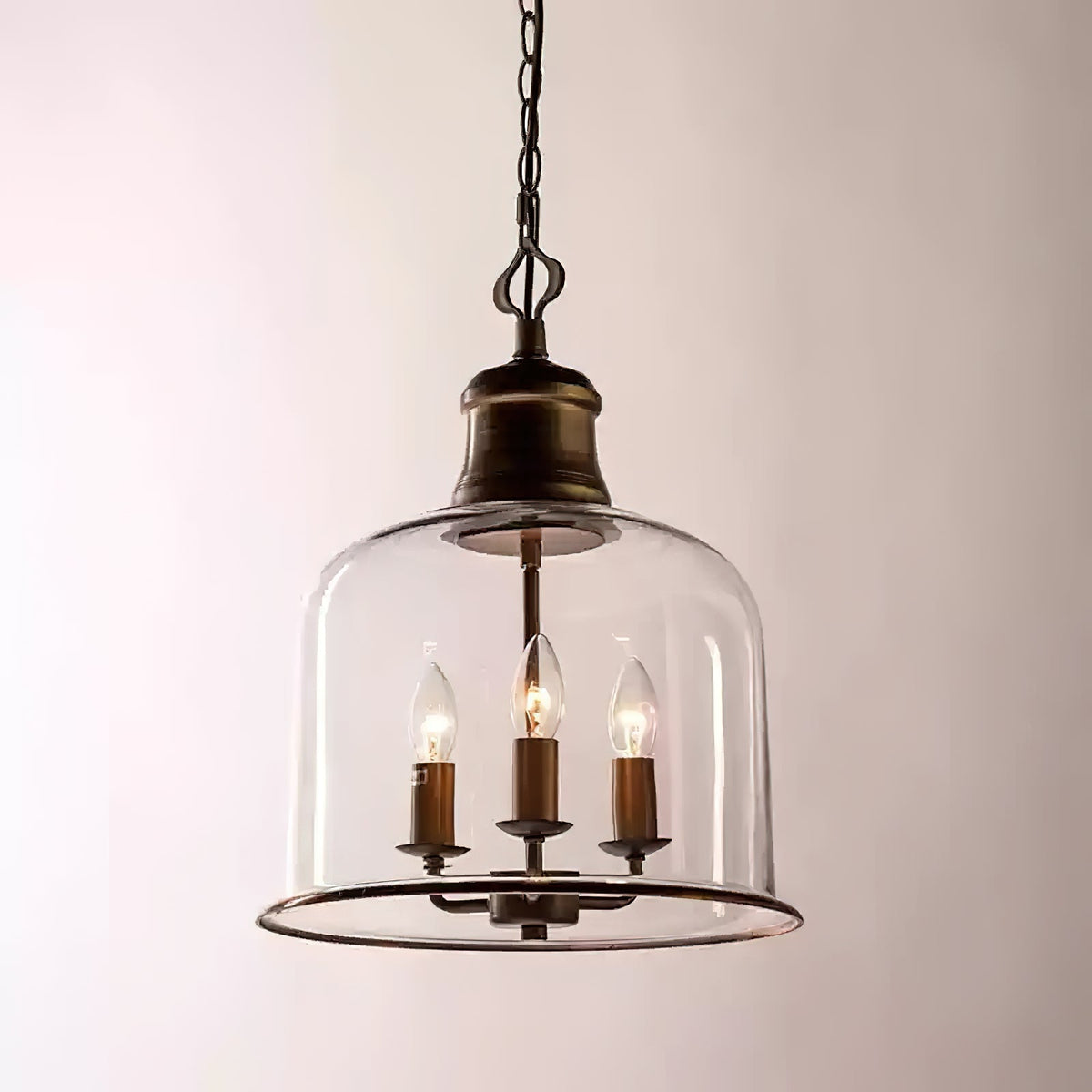 Sysolion Suspension Métal Verre Élégance Vintage
