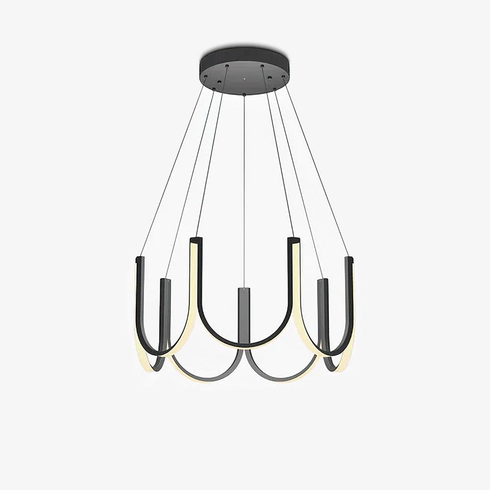 Peyton Suspension Noire Moderne