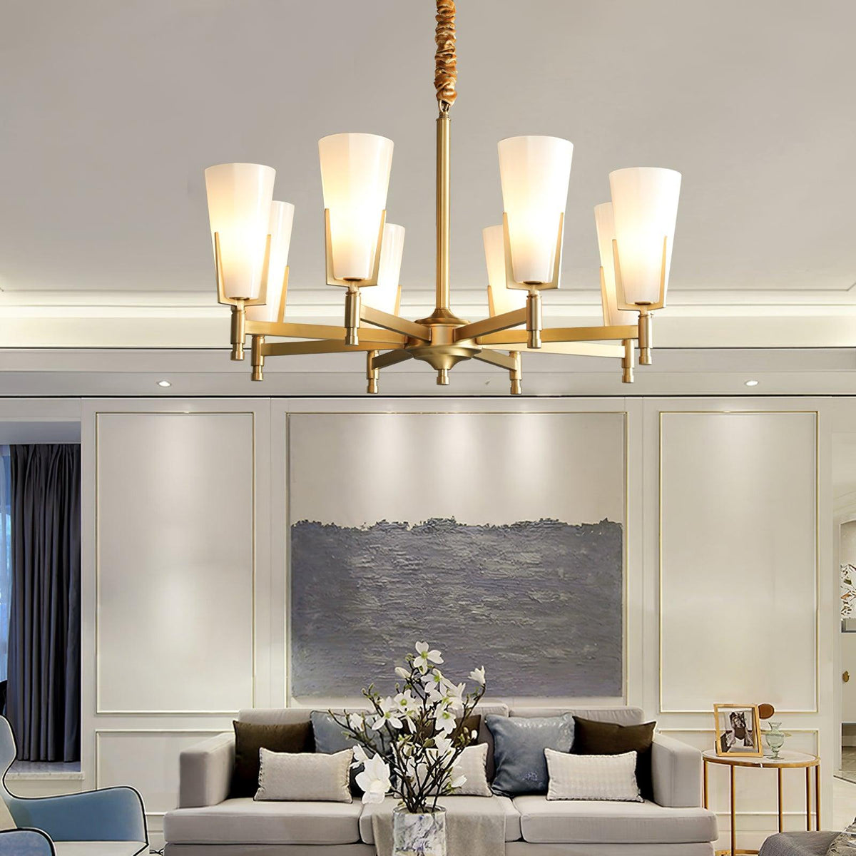 Gleam Lustre en Laiton de Luxe