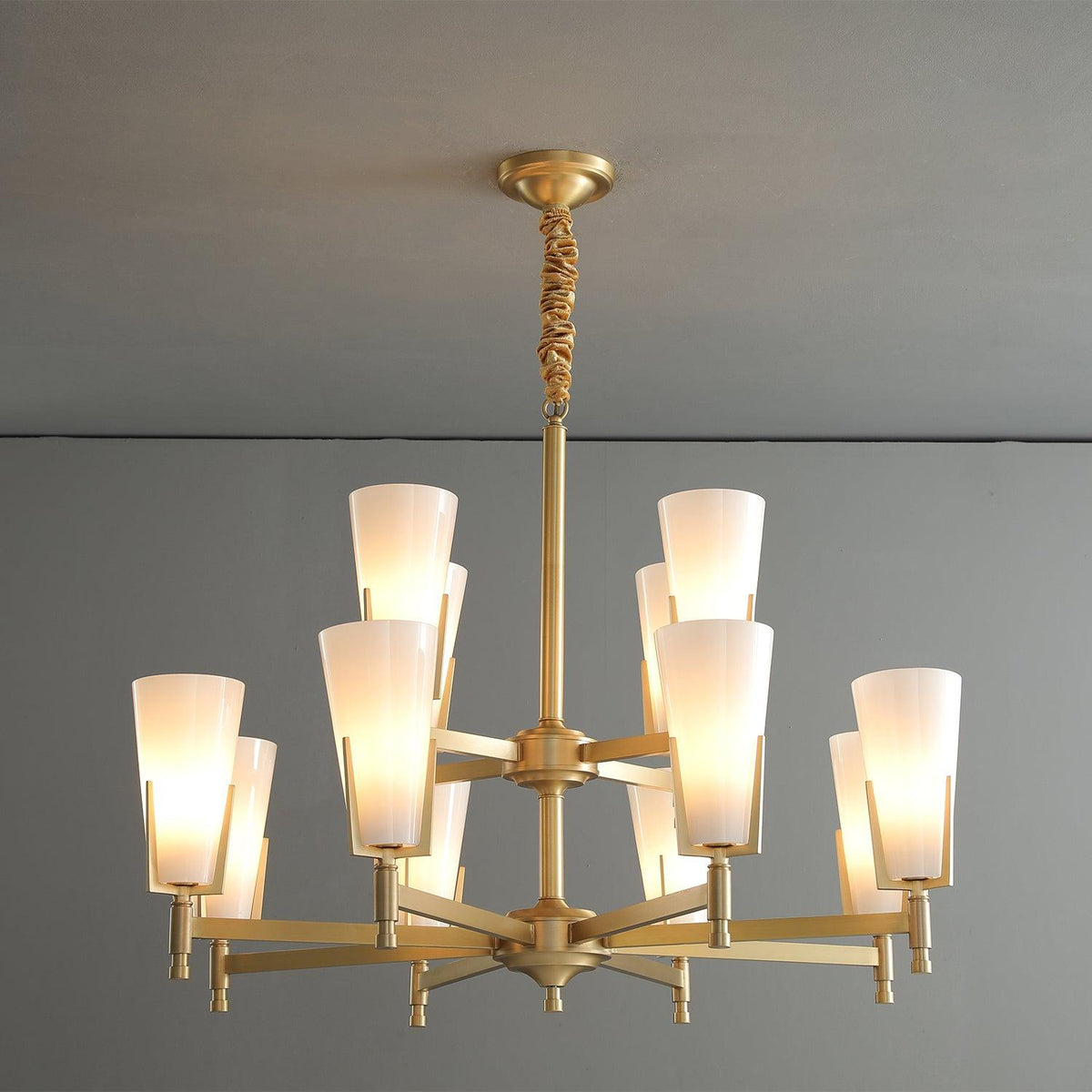 Gleam Lustre en Laiton de Luxe