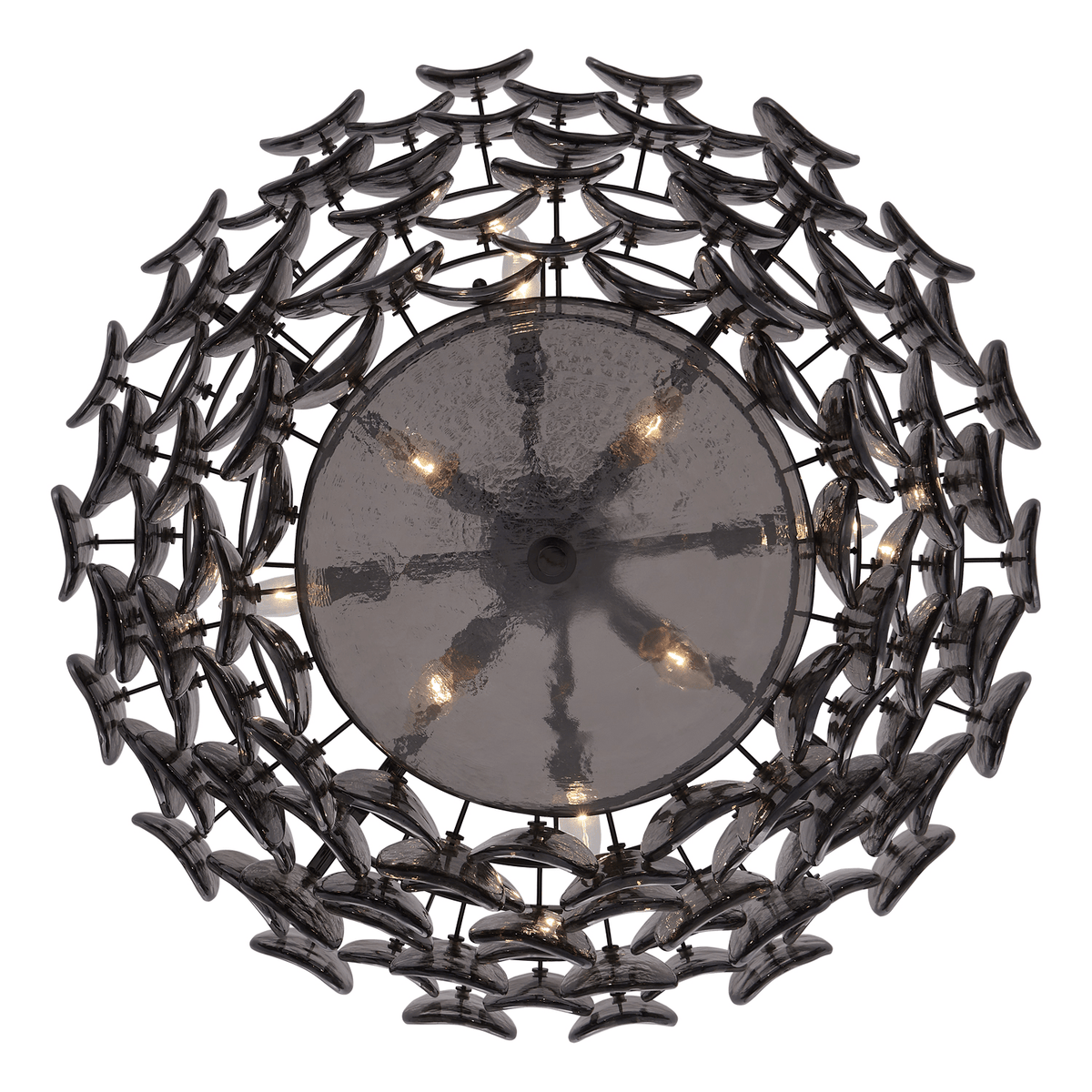 Silviel Lustre Luxueux en Verre et Laiton