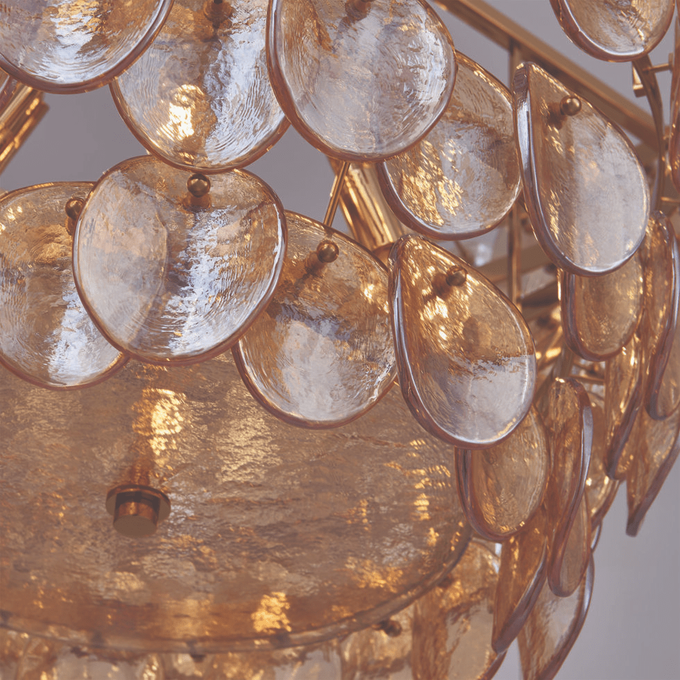 Mavista Lustre Luxueux en Verre et Laiton