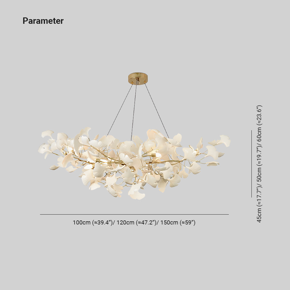 Metr Lustre de Luxe en Céramique pour Salon en Forme d’Arc en U