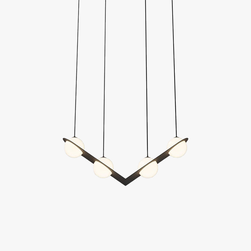 Selan Suspension en Verre Noir