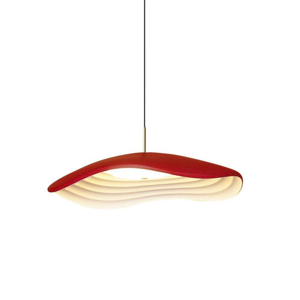 Mariva Pendant Lamp Wave Shape Gold Accent-Neutral Decor