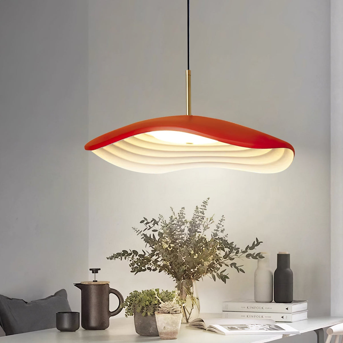 Zynthra Lampe suspendue artistique en résine
