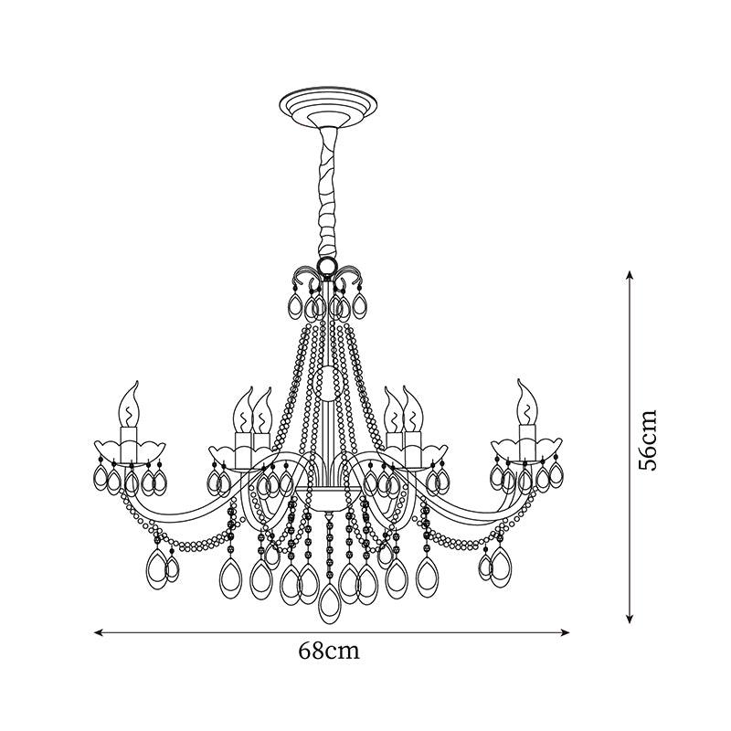 Elysion Gold Crystal Chandelier-Neutral Decor