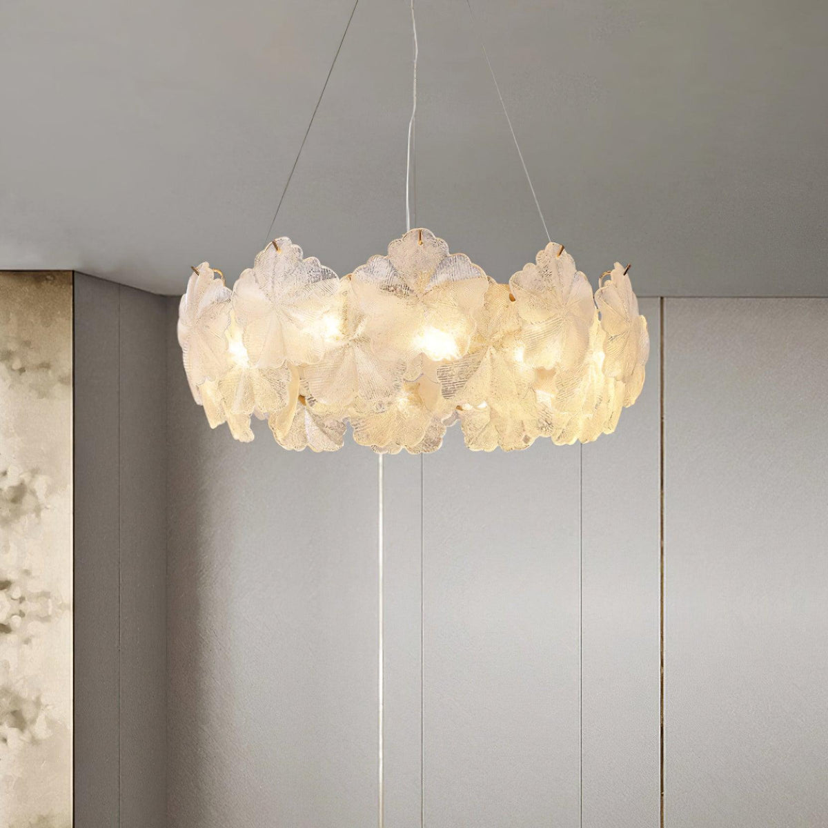 Vitheir Lustre en Verre Floral