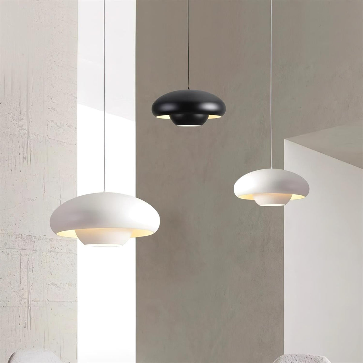 Duvio Black Pendant Light-Neutral Decor