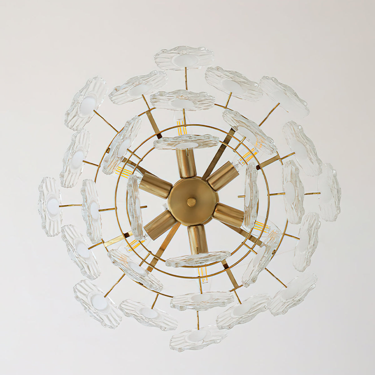 Medium size Varvara Glass Chandelier (19.7" diameter).