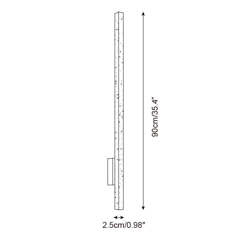 Corvella Wall Lamp Slim Linear Travertine Minimalist-Neutral Decor