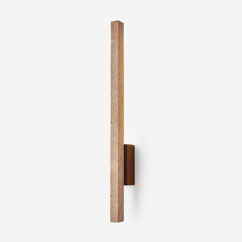 Corvella Wall Lamp Slim Linear Travertine Minimalist-Neutral Decor