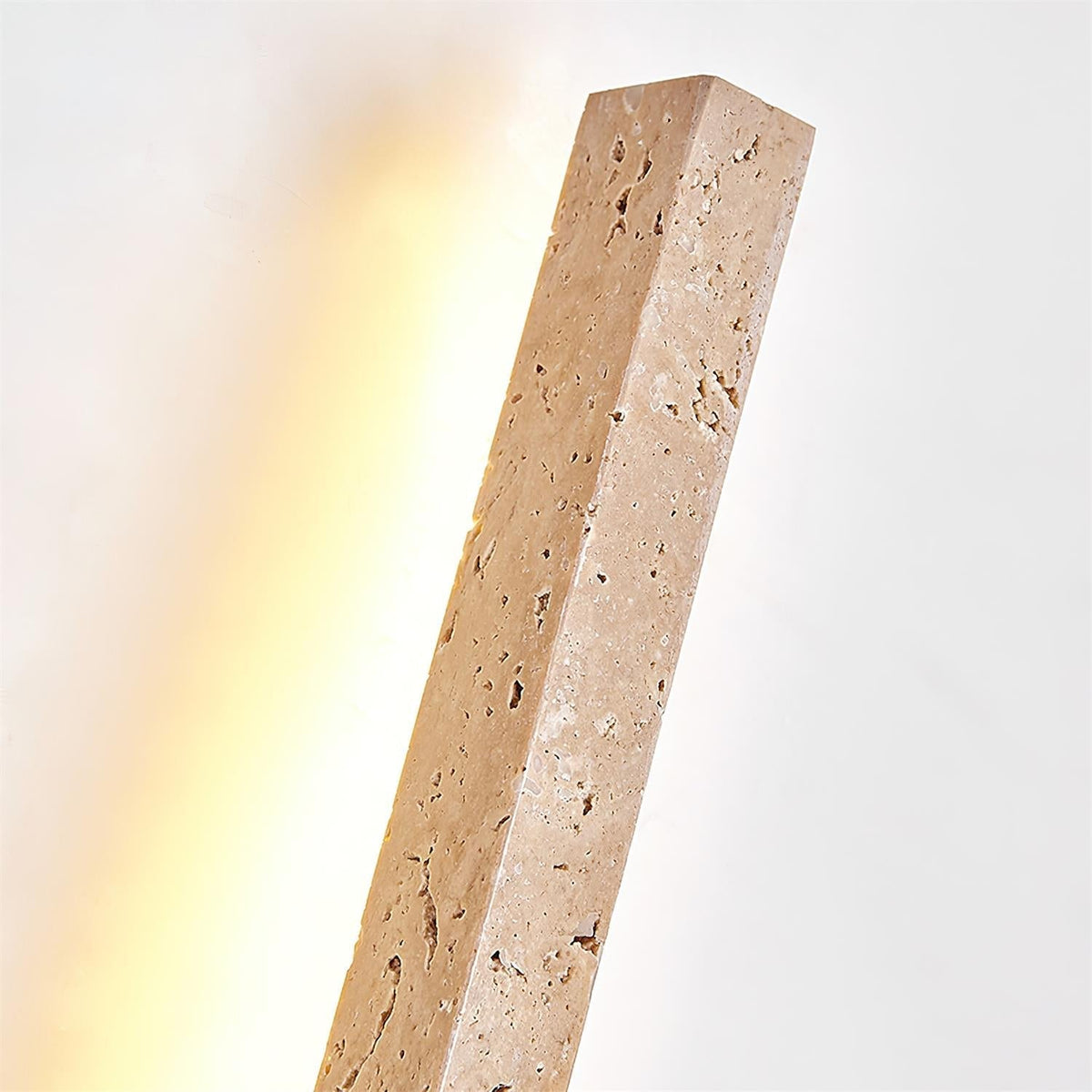 Corvella Wall Lamp Slim Linear Travertine Minimalist-Neutral Decor