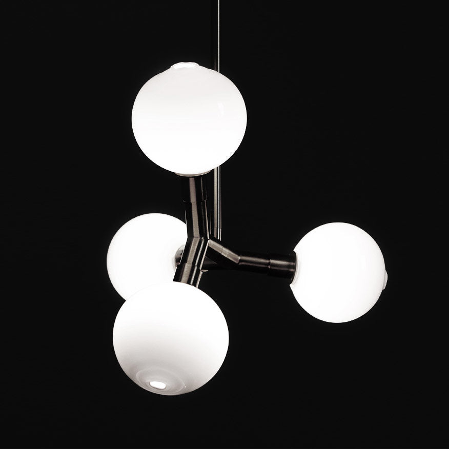 Irina Suspension Laiton Verre Minimaliste Moderne