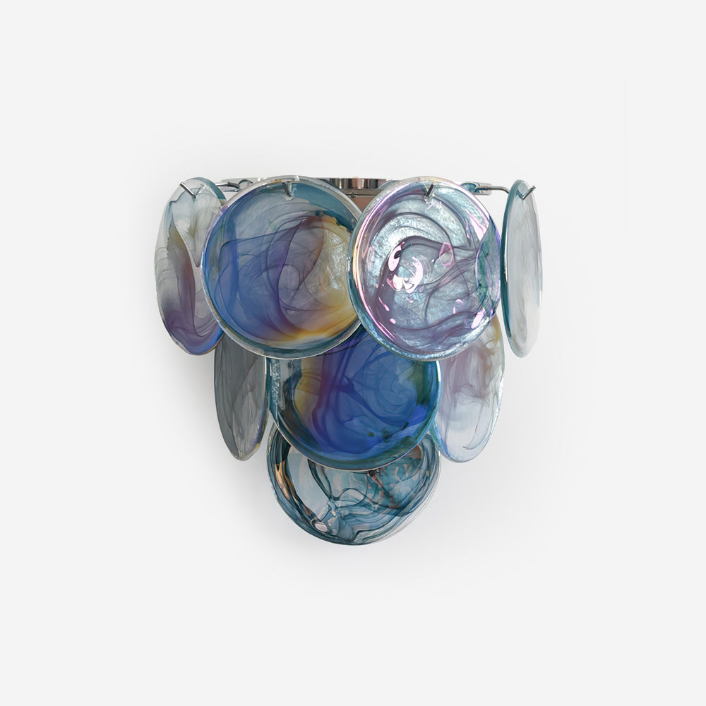 Elisa Wall Lamp Multicolor Art Glass Sconce-Neutral Decor