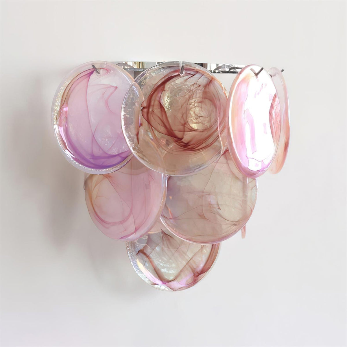 Elisa Wall Lamp Multicolor Art Glass Sconce-Neutral Decor