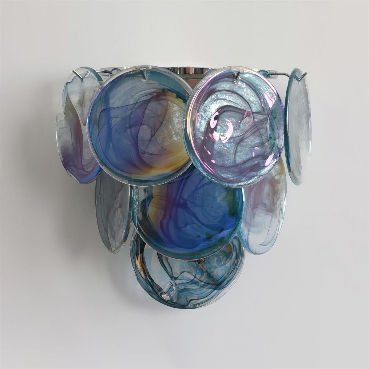 Elisa Wall Lamp Multicolor Art Glass Sconce-Neutral Decor