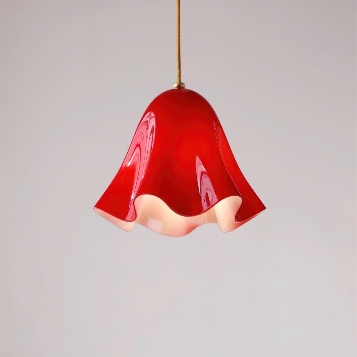 Arden Bell Glass Pendant Light-Neutral Decor